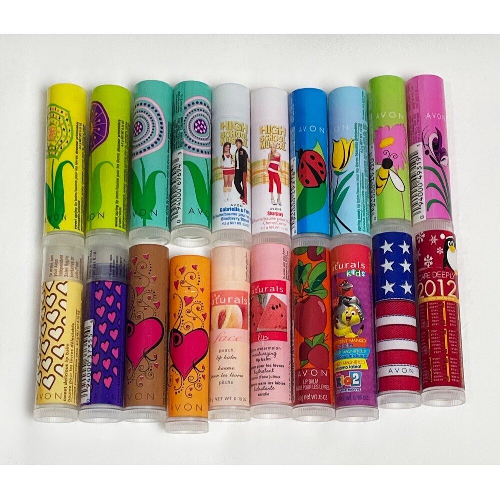 Avon Lip Balm Tubes Lot of 20 Assorted